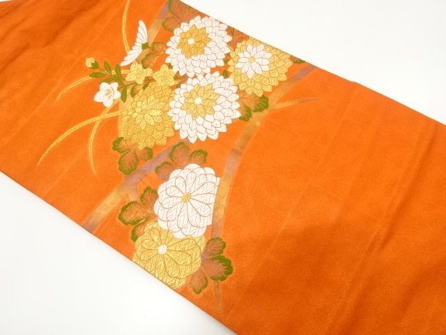 JAPANESE NAGOYA OBI / WOVEN BALLOON FLOWER